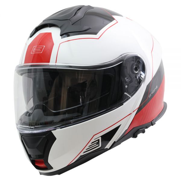 ORIGINE LOGIC LINEAR FLUO RED RED WHITE GLOSS HELMET (ECE22.06)