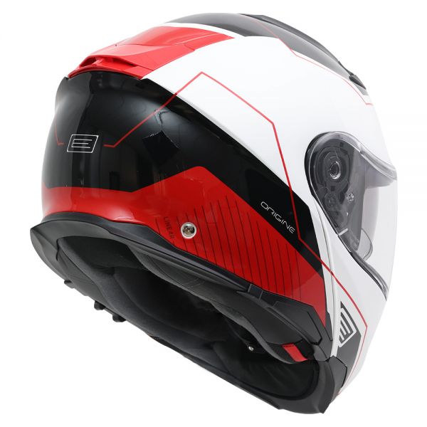 ORIGINE LOGIC LINEAR FLUO RED RED WHITE GLOSS HELMET (ECE22.06)