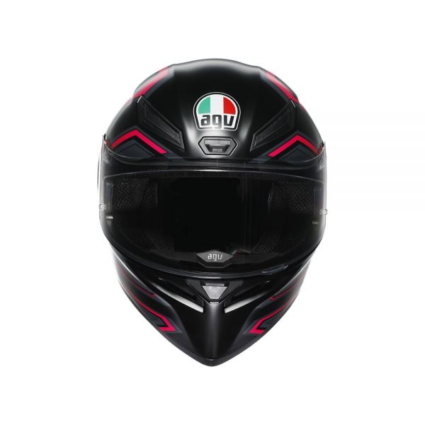 CASCO AGV K6 S AGV E2206 MPLK KARVE MATT BLACK/GREY/RED