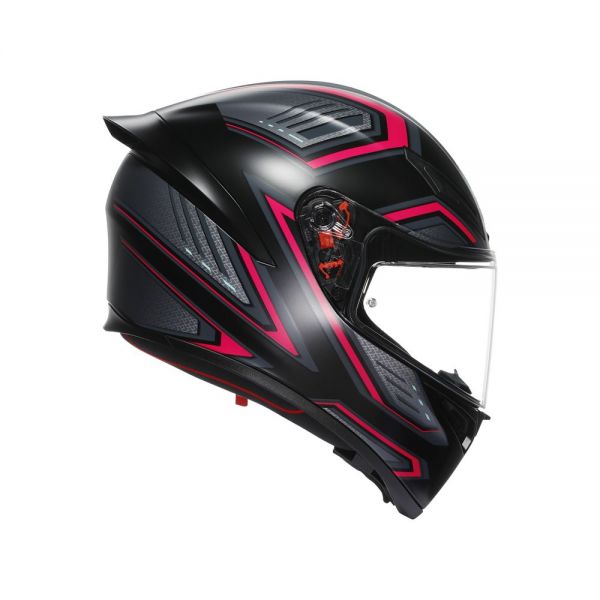 CASCO AGV K6 S AGV E2206 MPLK KARVE MATT BLACK/GREY/RED