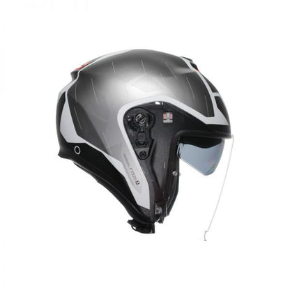 CASCO AGV IRIDES AGV E2206 TRIESTE MATT BLACK/WHITE/RED