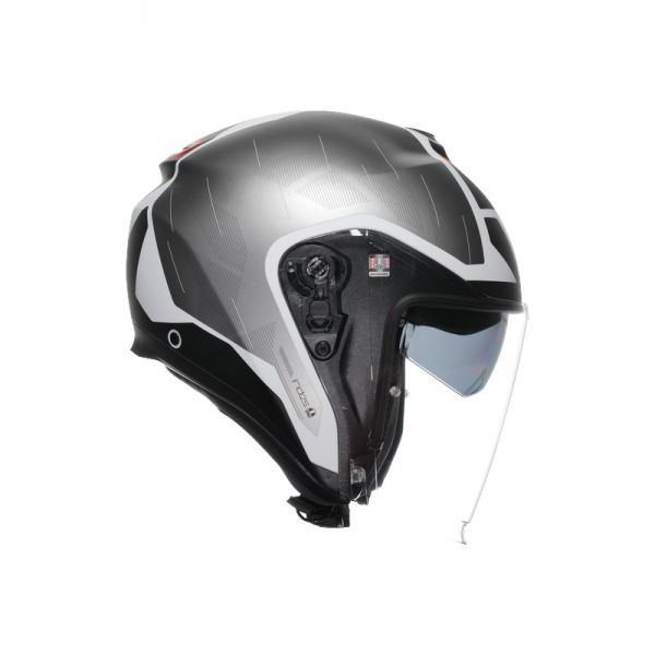 CASCO AGV IRIDES AGV E2206 TRIESTE MATT BLACK/WHITE/RED