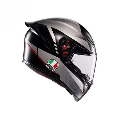 CASCO AGV K1S E2206 LAP MATT BLACK/GREY/RED