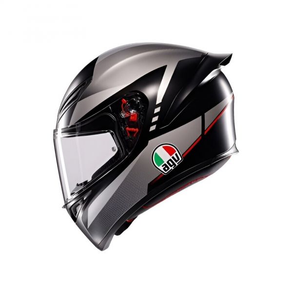 CASCO AGV K1S E2206 LAP MATT BLACK/GREY/RED