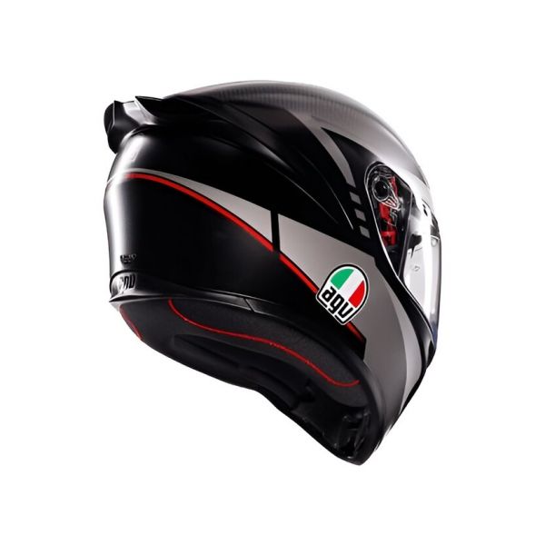 CASCO AGV K1S E2206 LAP MATT BLACK/GREY/RED