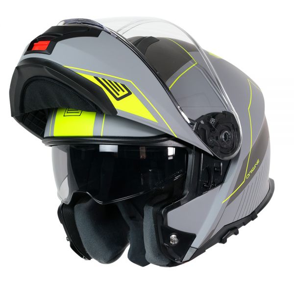 ORIGINE LOGIC LINEAR FLUO RED RED WHITE GLOSS HELMET (ECE22.06)