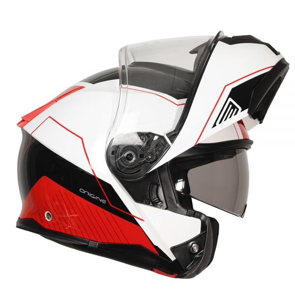 ORIGINE LOGIC LINEAR FLUO RED RED WHITE GLOSS HELMET (ECE22.06)