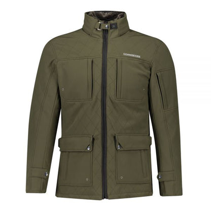 Invictus LANISTER Green Urbana three-quarter jacket with fur
