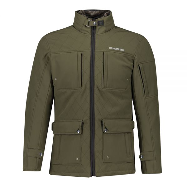 Invictus LANISTER Green Urbana three-quarter jacket with fur