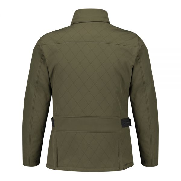 Invictus LANISTER Green Urbana three-quarter jacket with fur