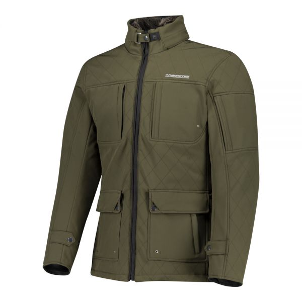 Invictus LANISTER Green Urbana three-quarter jacket with fur