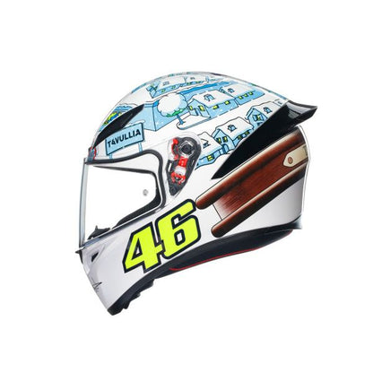 CASCO AGV K1S ROSSI WINTER TEST 2017