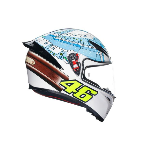 CASCO AGV K1S ROSSI WINTER TEST 2017
